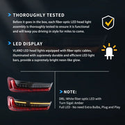 18-24 BMW 3 Series 7th Gen G20/G28/G80 Vland OLED Tail Lights With Sequential Turn Signal [E-mark]