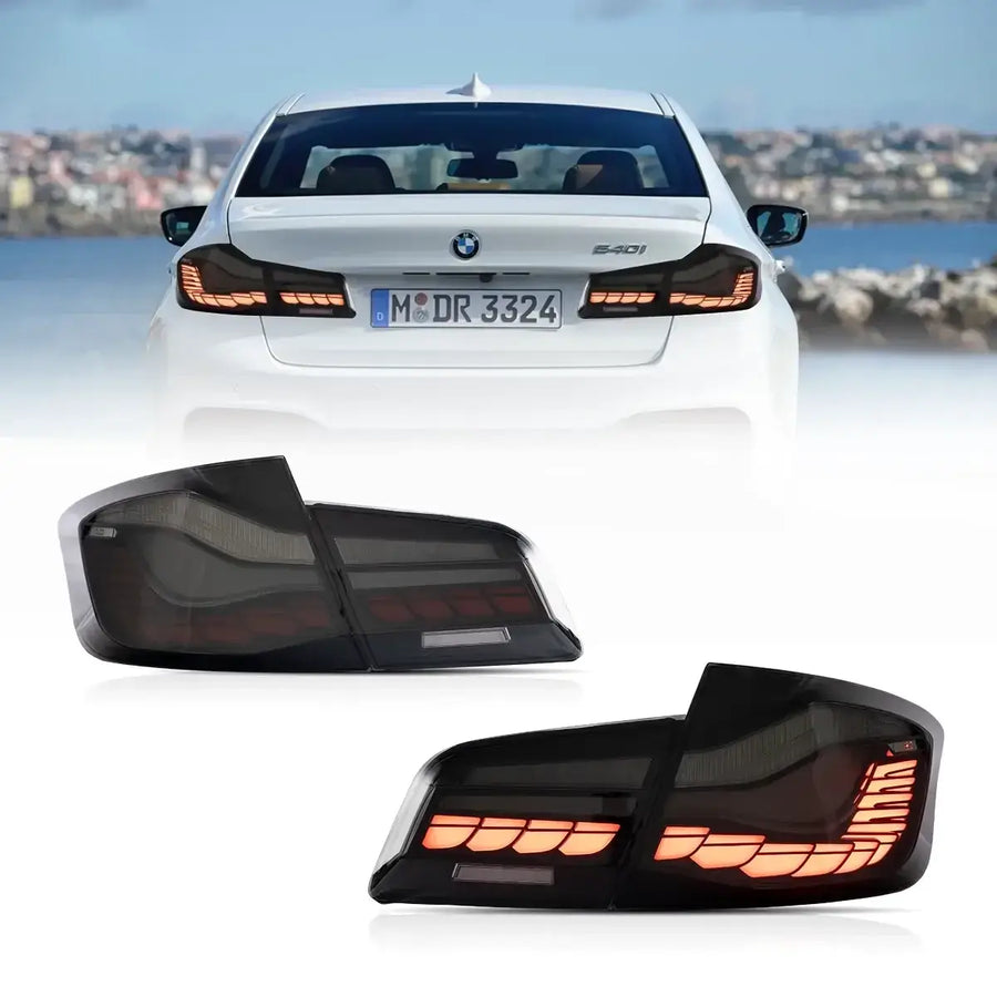 Buy Now 11-17 BMW 5 Series M5 6th Gen (F10 F18) Vland OLED Tail Lights With Dynamic Welcome Lighting CS Style [E-mark] and upgrade car parts from SIR Tuning at the Best Price. Headlights, Tail lights, Bodykits, Navigations, Tail lights and more - Fast & Free Shipping within Europe, US & Worldwide.