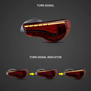 12-20 Toyota 86 GT86 FT86 13-20 Subaru BRZ 13-20 Scion FR-S Vland LED Tail Lights With Sequential Turn Signal [Dragon Style]