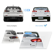 08-17 Mitsubishi Lancer & EVO X Vland LED Tail Lights With Sequential Turn Signal