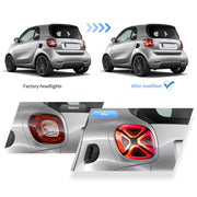 15-19 Benz Smart 453 Fortwo / Forfour Vland LED Tail Lights With Dynamic Welcome Lighting [E-mark]