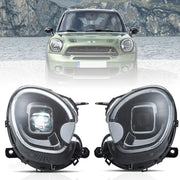 10-16 Mini Countryman R60 Vland Full LED Dual Beam Projector Headlights [E-mark]