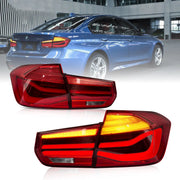 2012-2018 BMW F30 F80 M3 3-Series Vland LED Tail Lights With Sequential Turn Signal [E-mark]