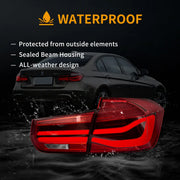 2012-2018 BMW F30 F80 M3 3-Series Vland LED Tail Lights With Sequential Turn Signal [E-mark]