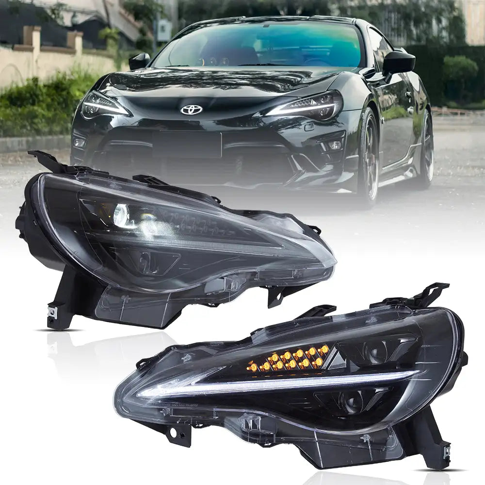 12–21 Toyota 86/GT86, Subaru Brz, Scion Frs Vland Upgrade Full LED Dual Beam Projector Headlights