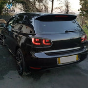 08-12 VW Golf Mk6 Vland LED Aftermarket Tail Lights With Amber Sequential Turn Signal [E-mark]