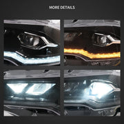 18-22 Ford Mustang 6th Gen Facelifted Vland (Ⅱ) LED Dual Beam Projector HeadLights Black