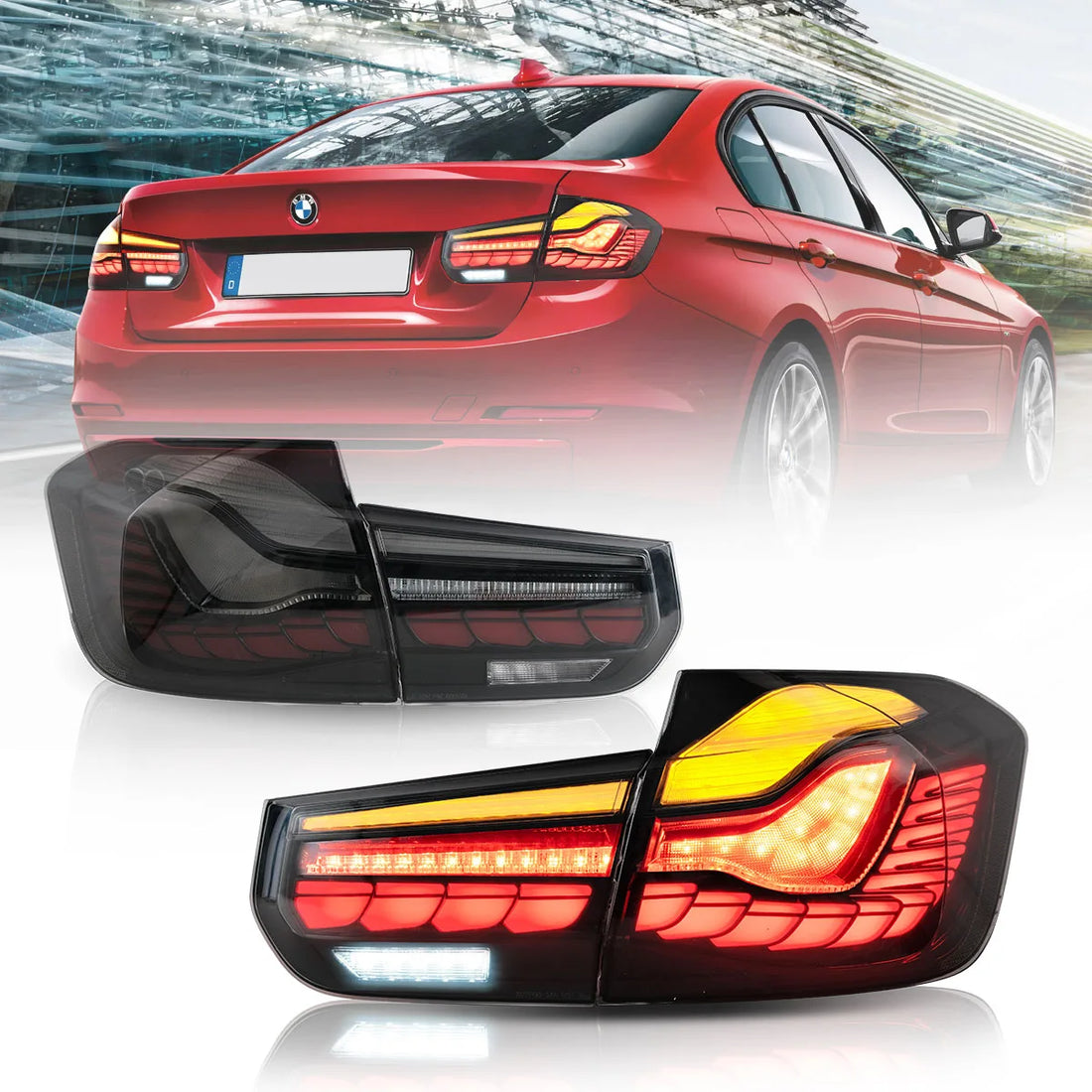 Buy Now 12-19 BMW 3 Series 6th Gen (F30 F80) Vland OLED Tail Lights With Dynamic Welcome Lighting (GTS Style) [E-mark] and upgrade car parts from SIR Tuning at the Best Price. Headlights, Tail lights, Bodykits, Navigations, Tail lights and more - Fast & Free Shipping within Europe, US & Worldwide.