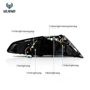 13-21 VW Golf MK7 MK7.5 Hatchback Vland LED Tail Lights [E-mark]