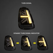 Mini Cooper R56 R57 R58 R59 2007-2013 Vland LED Tail Lights Union Jack [E-mark]