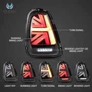 Mini Cooper R56 R57 R58 R59 2007-2013 Vland LED Tail Lights Union Jack [E-mark]