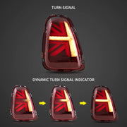 Mini Cooper R56 R57 R58 R59 2007-2013 Vland LED Tail Lights Union Jack [E-mark]