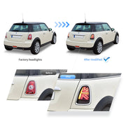 Mini Cooper R56 R57 R58 R59 2007-2013 Vland LED Tail Lights Union Jack [E-mark]