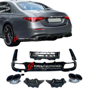 REAR DIFFUSER S63 AMG E PERFORMANCE STYLE for S-CLASS W223 S450 S500 S580 2020+