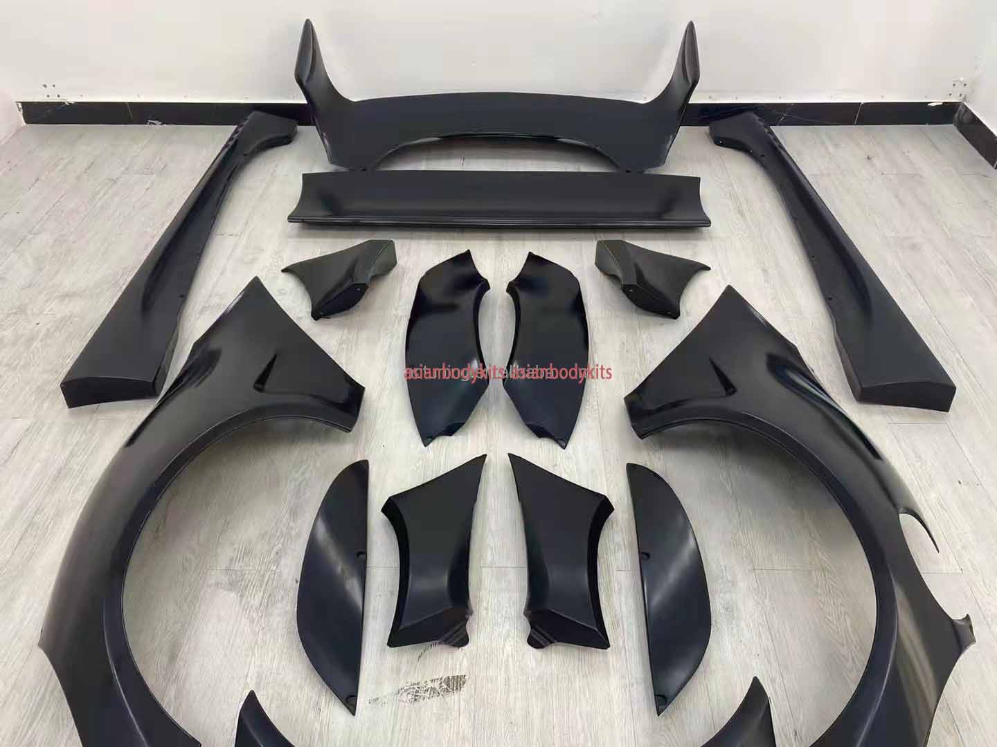 WIDE BODY KIT for TOYOTA SUPRA A90 2019+ FRONT LIP FENDER FLARES SPOILER