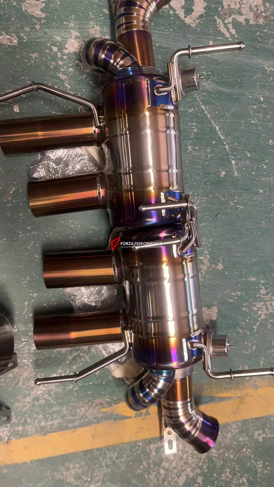 VALVED EXHAUST CATBACK MUFFLER for FERRARI 812 6.5T