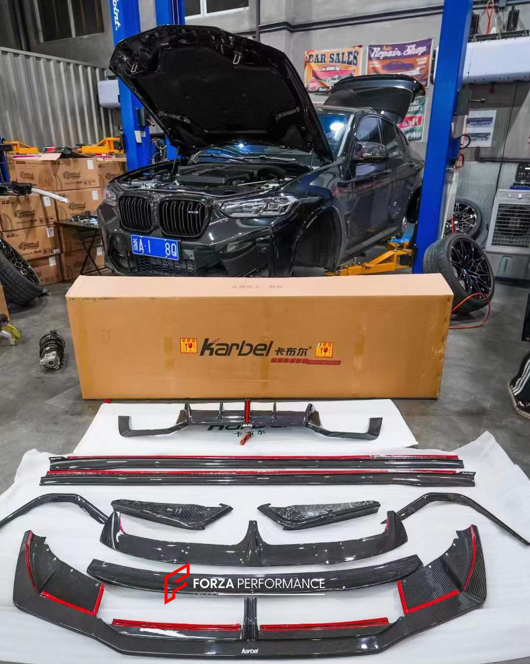 AUTHENTIC KARBEL CARBON FIBER BODY KIT for BMW X4M F98 LCI 2019+