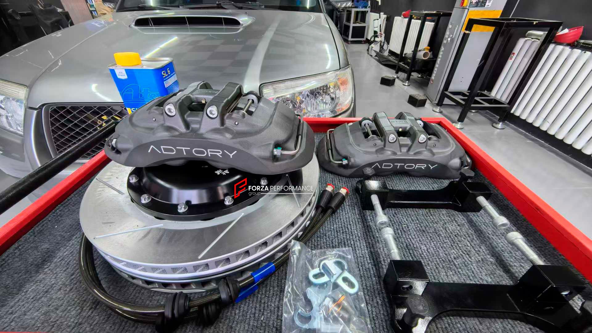 ADTORY X FORZA PERFORMANCE RACE BIG BRAKE KIT BBK for SUBARU FORESTER STI SG9 2006 - 2008