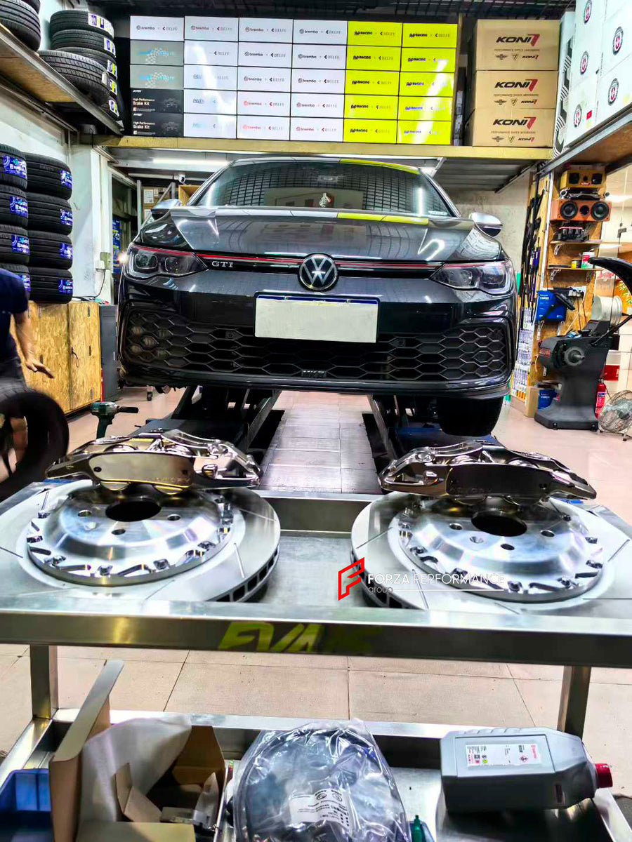 Buy Now ADTORY X FORZA PERFORMANCE RACE BIG BRAKE KIT BBK for VOLKSWAGEN GOLF GTI MK8 CD1 2020+ and upgrade car parts from SIR Tuning at the Best Price. Headlights, Tail lights, Bodykits, Navigations, BIG BRAKE KIT and more - Fast & Free Shipping within Europe, US & Worldwide.