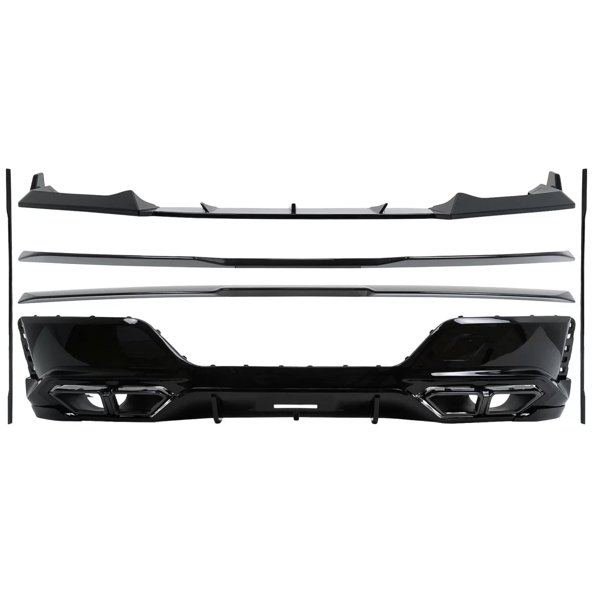 Aero Body Kit suitable for BMW 7 Series G70 M-Tech (2022-up) Black Knight Design Piano Black – product image 1