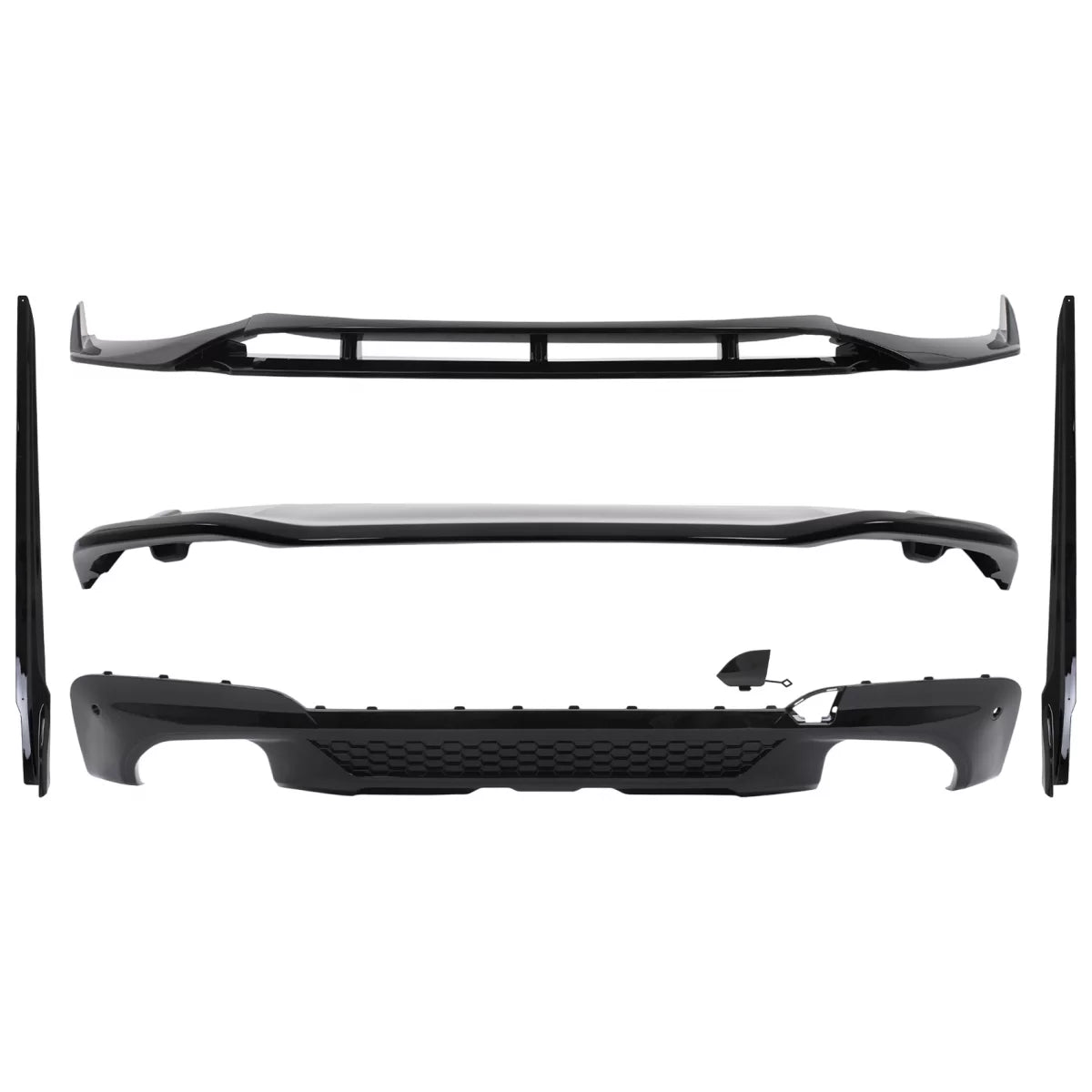 Aero Body Kit suitable for BMW X3 G01 M Sport (2018-2020) Black Knight Design Piano Black – product image 1