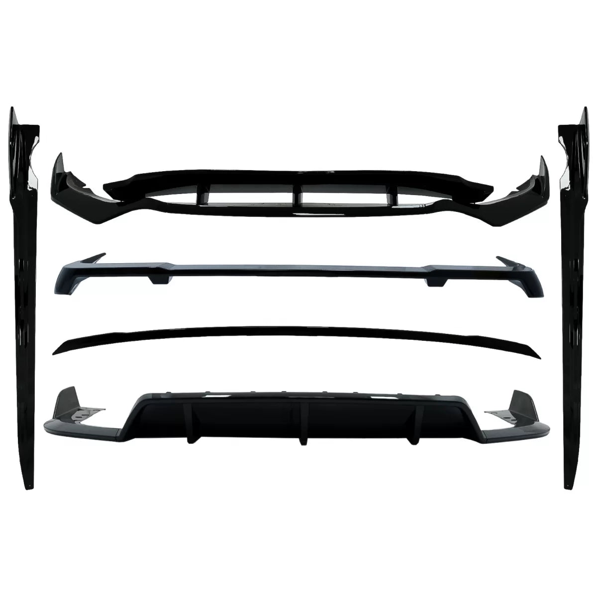 Aero Body Kit suitable for BMW X5 G05 (2018-2022) M-Tech Black Knight Design Piano Black – product image 1