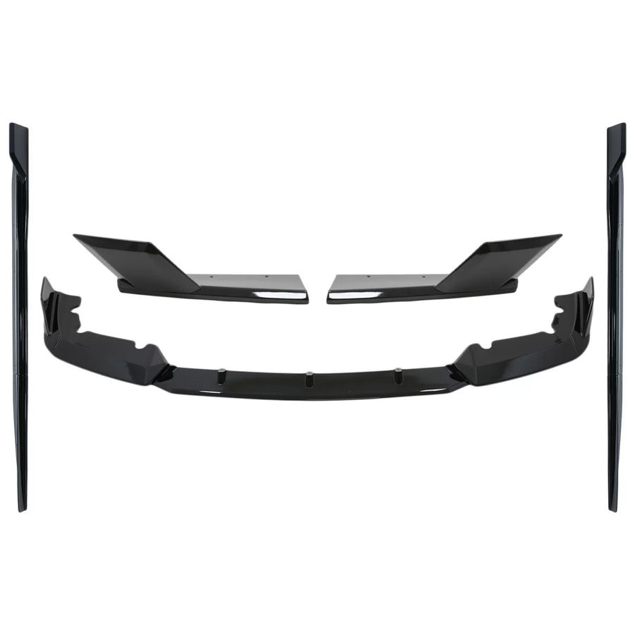 Aero Body Kit Front Bumper Lip and Rear Splitters suitable for BMW F95 X5M Competition (2018-up) Piano Black – product image 