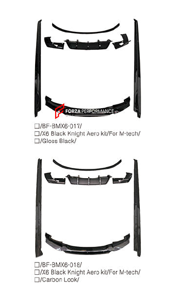 AERO KIT for BMW X6 F16 2014 - 2019 BLACK KNIGHT STYLE