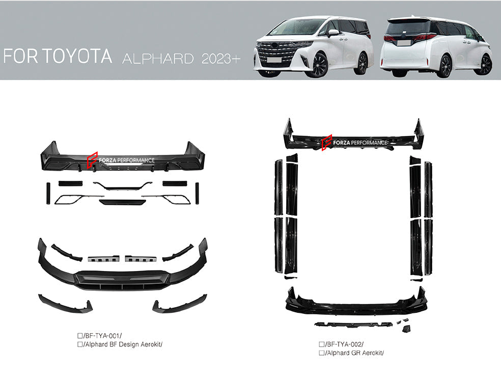 AERO KIT for TOYOTA ALPHARD AH40 2023+