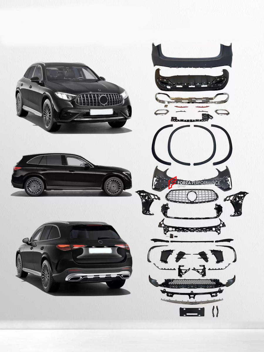 Buy Now AMG LINE BODY KIT FOR MERCEDES BENZ GLC X254 2023+ and upgrade car parts from SIR Tuning at the Best Price. Headlights, Tail lights, Bodykits, Navigations, body kit and more - Fast & Free Shipping within Europe, US & Worldwide.