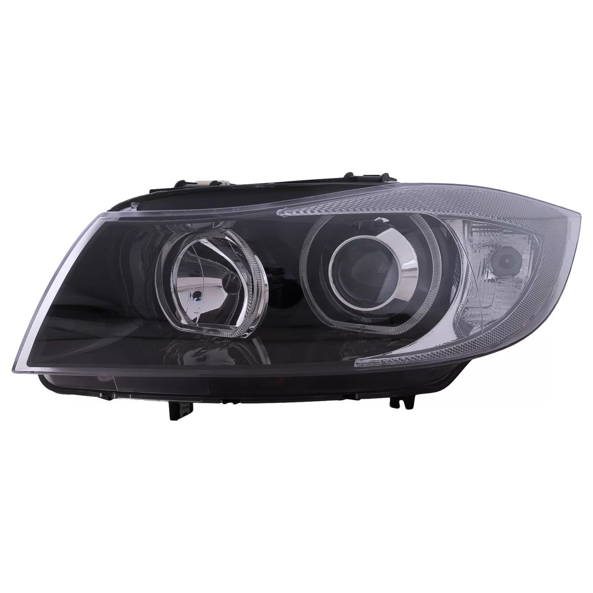 Angel Eyes Headlights suitable for BMW 3 Series E90 E91 (03.2005-2011) Black – product image 1