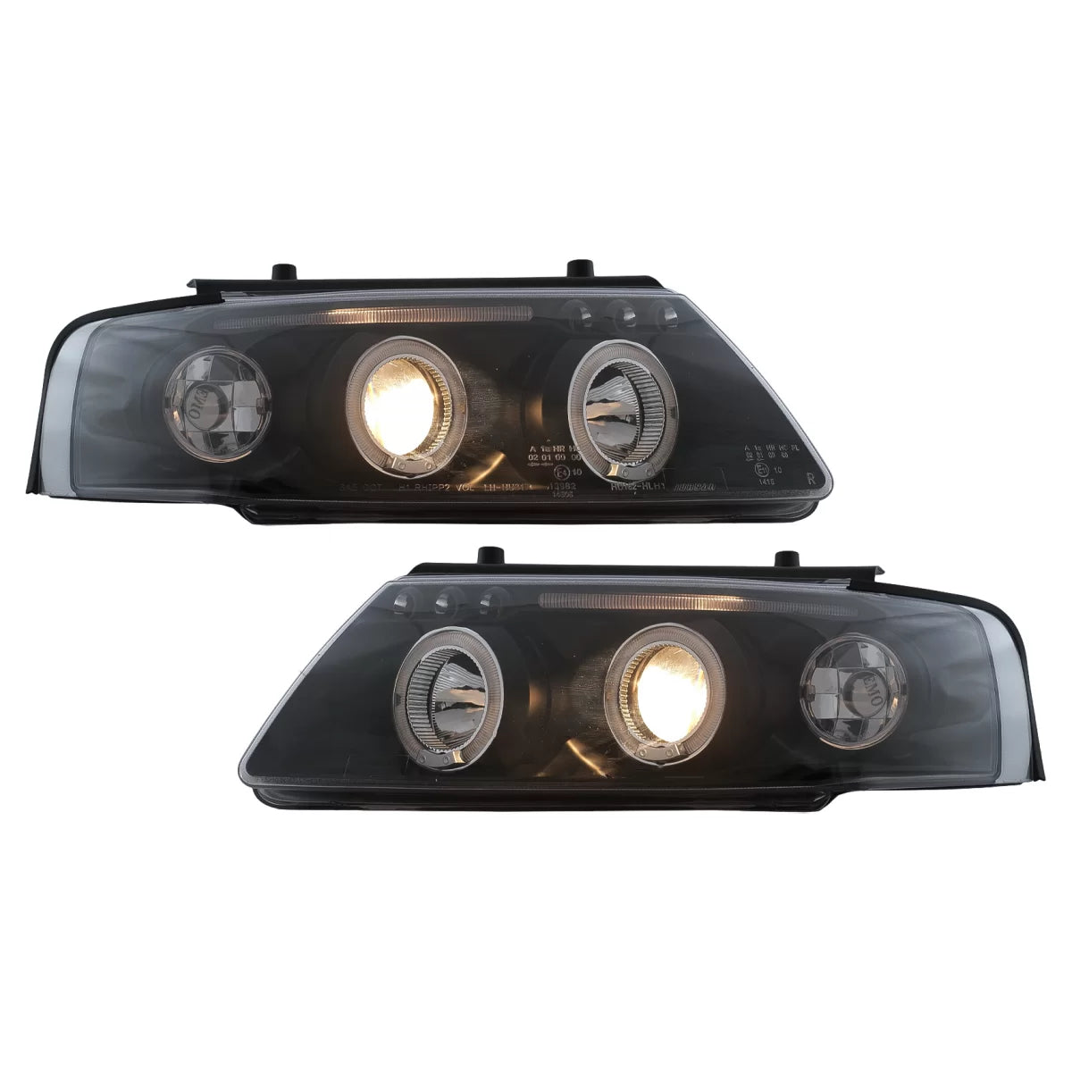 Angel Eyes Headlights suitable for VW Passat B5 3B (11.1996-08.2000) Black – product image 1