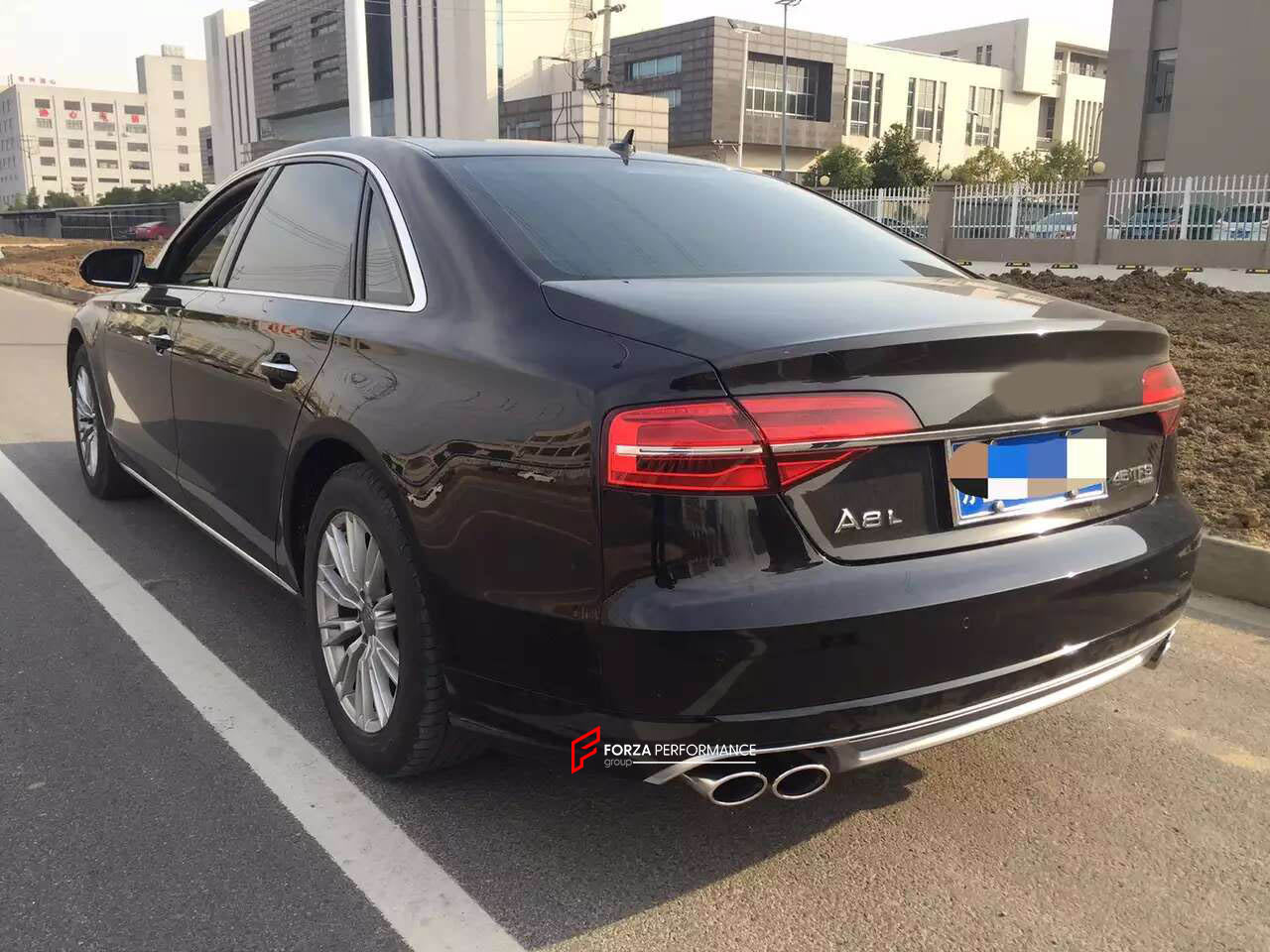 UPGRADE REAR DIFFUSER for AUDI A8 D4 2013 - 2018 upgrade to W12