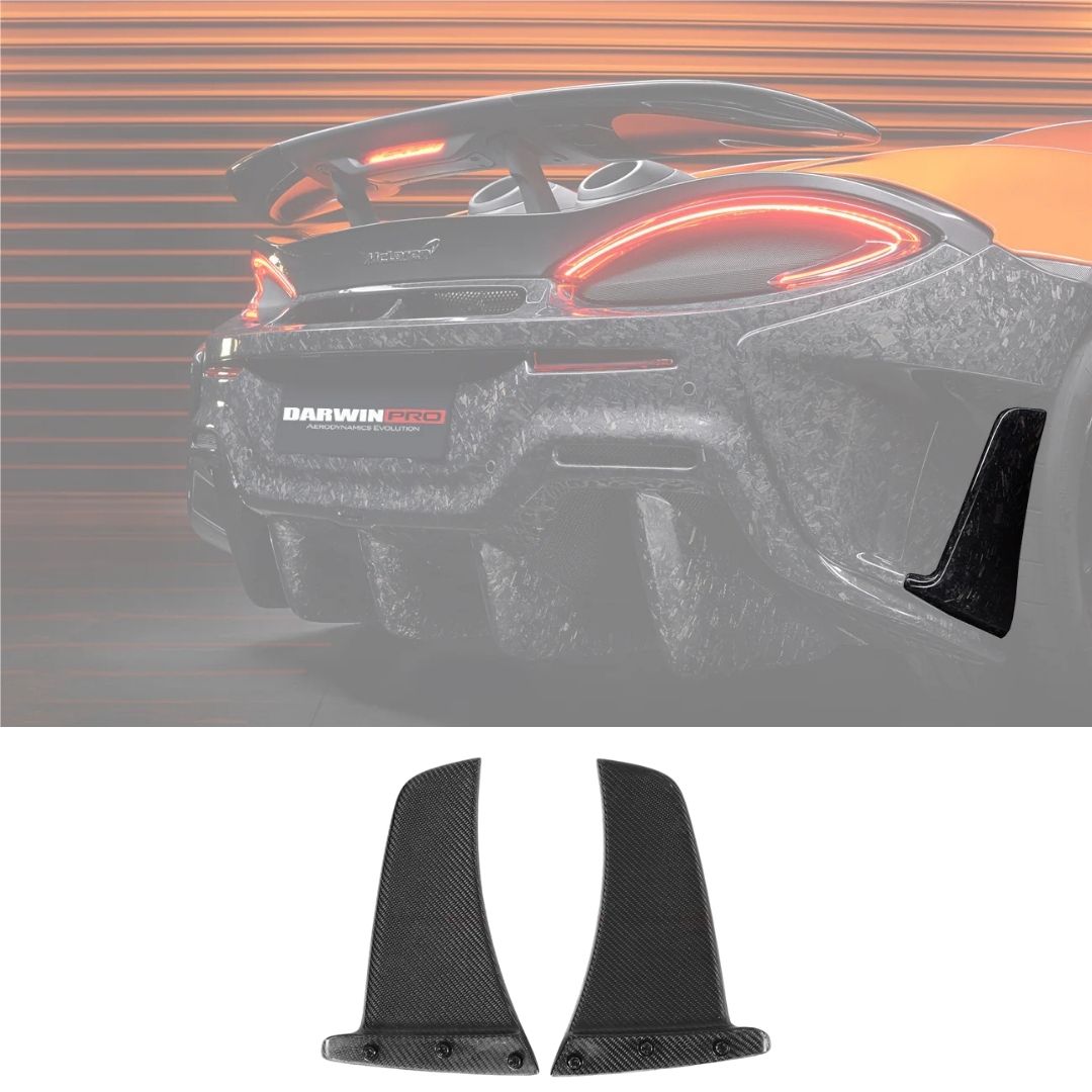 AUTHENTIC DARWINPRO CARBON REAR BUMPER CANARDS for MCLAREN 600LT 2018 - 2021