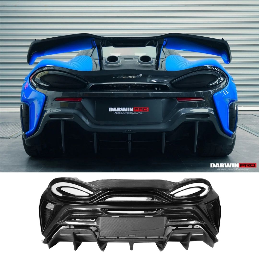AUTHENTIC DARWINPRO CARBON REAR BUMPER for MCLAREN 600LT 2018 - 2021 BKSS