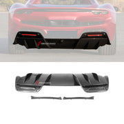 AUTHENTIC DARWINPRO DRY CARBON REAR DIFFUSER for FERRARI 296 GTB