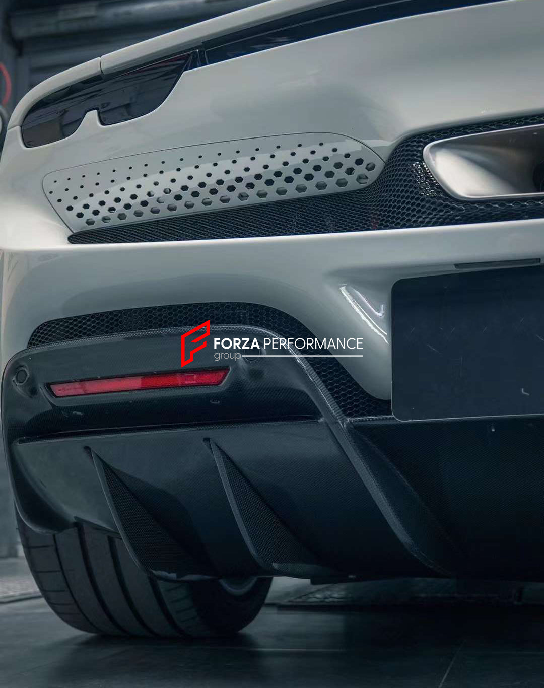 AUTHENTIC DARWINPRO DRY CARBON REAR DIFFUSER for FERRARI 296 GTB