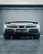 AUTHENTIC DARWINPRO DRY CARBON REAR DIFFUSER for FERRARI 296 GTB