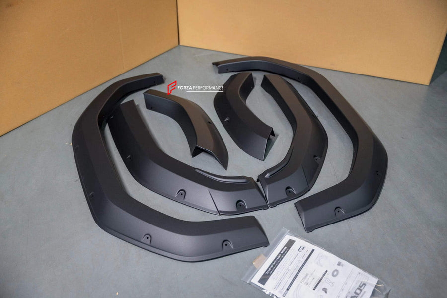 Buy Now AUTHENTIC JAOS FENDER FLARES for TOYOTA LAND CRUISER LC 250 2024 and upgrade car parts from SIR Tuning at the Best Price. Headlights, Tail lights, Bodykits, Navigations, Carbon body kit and more - Fast & Free Shipping within Europe, US & Worldwide.