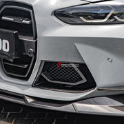 AUTHENTIC SOOQOO CARBON FRONT BUMPER AIR VENT TRIMS for BMW M3 G80 G81 2020+ M4 G82 G83 2021+