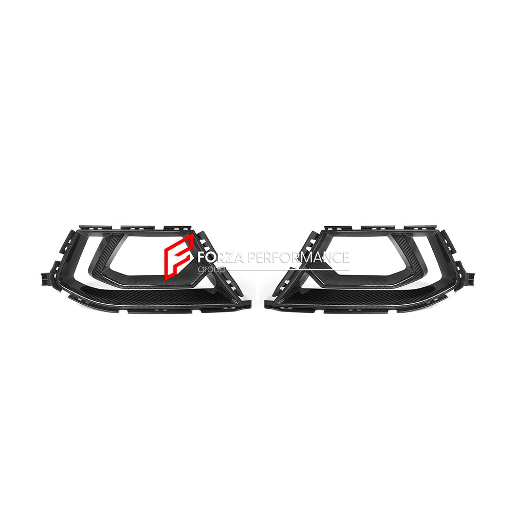 AUTHENTIC SOOQOO CARBON FRONT BUMPER AIR VENT TRIMS for BMW M3 G80 G81 2020+ M4 G82 G83 2021+