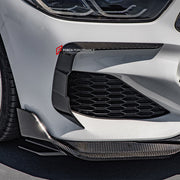 AUTHENTIC SOOQOO CARBON FRONT BUMPER CANARDS for BMW 8 SERIES G14 G15 G16 2018+