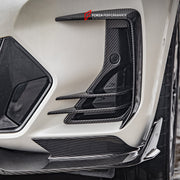 AUTHENTIC SOOQOO CARBON FRONT BUMPER VENT TRIMS for BMW X3 G01 LCI 2022-2024 X4 G02 LCI 2022+ iX3 G08 LCI 2022+