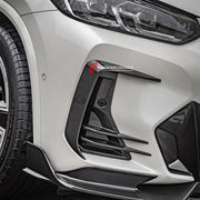 AUTHENTIC SOOQOO CARBON FRONT BUMPER VENT TRIMS for BMW X3 G01 LCI 2022-2024 X4 G02 LCI 2022+ iX3 G08 LCI 2022+