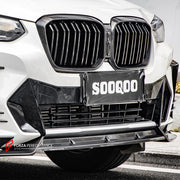 AUTHENTIC SOOQOO CARBON FRONT LIP for BMW X3 G01 LCI 2022-2023 BMW X4 G02 LCI 2022+