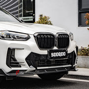 AUTHENTIC SOOQOO CARBON FRONT LIP for BMW X3 G01 LCI 2022-2023 BMW X4 G02 LCI 2022+