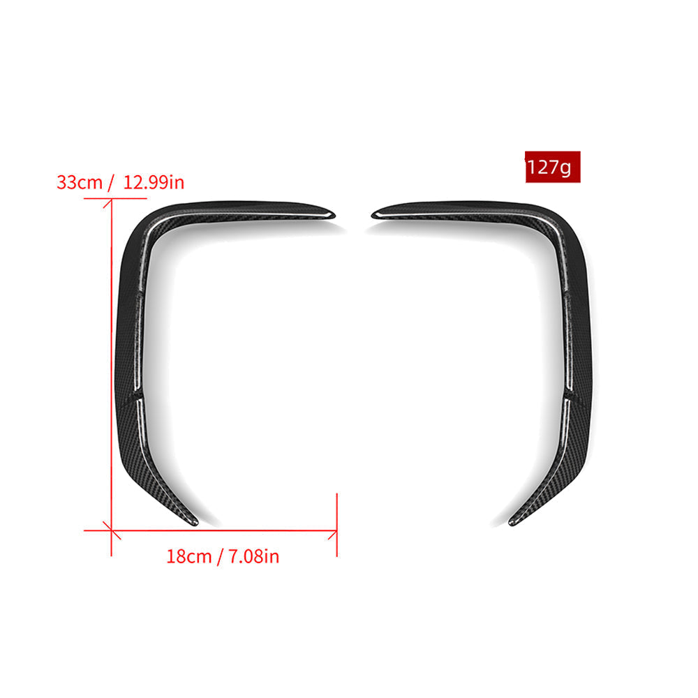 AUTHENTIC SOOQOO CARBON REAR BUMPER CANARDS for BMW X3M F97 LCI 2022+