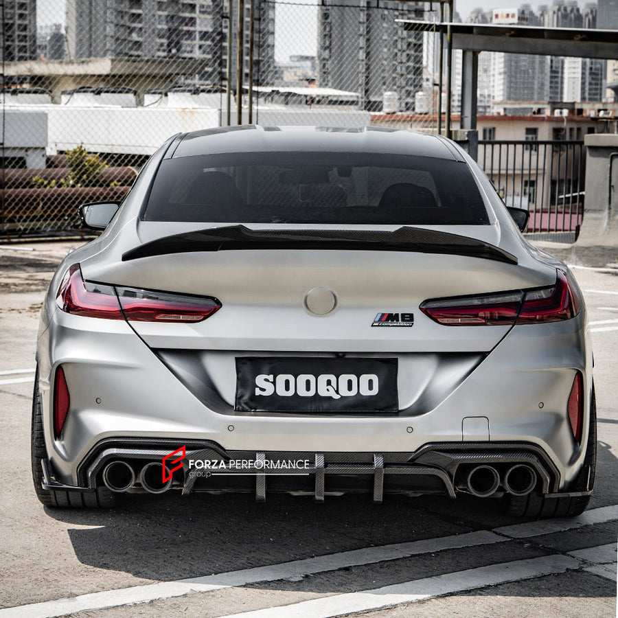 Buy Now AUTHENTIC SOOQOO CARBON REAR DIFFUSER for BMW M8 F91 F92 F93 2019+ and upgrade car parts from SIR Tuning at the Best Price. Headlights, Tail lights, Bodykits, Navigations, body kit and more - Fast & Free Shipping within Europe, US & Worldwide.