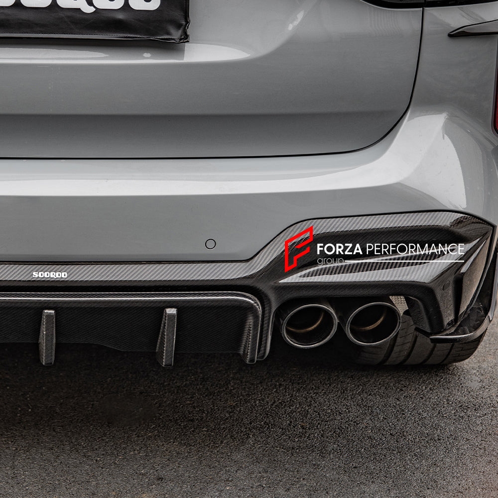 AUTHENTIC SOOQOO CARBON REAR DIFFUSER for BMW X3M F97 LCI 2022+