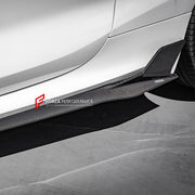 AUTHENTIC SOOQOO CARBON SIDE SKIRTS for BMW M8 F91 F92 2019+ BMW 8 SERIES G14 G15 2018+
